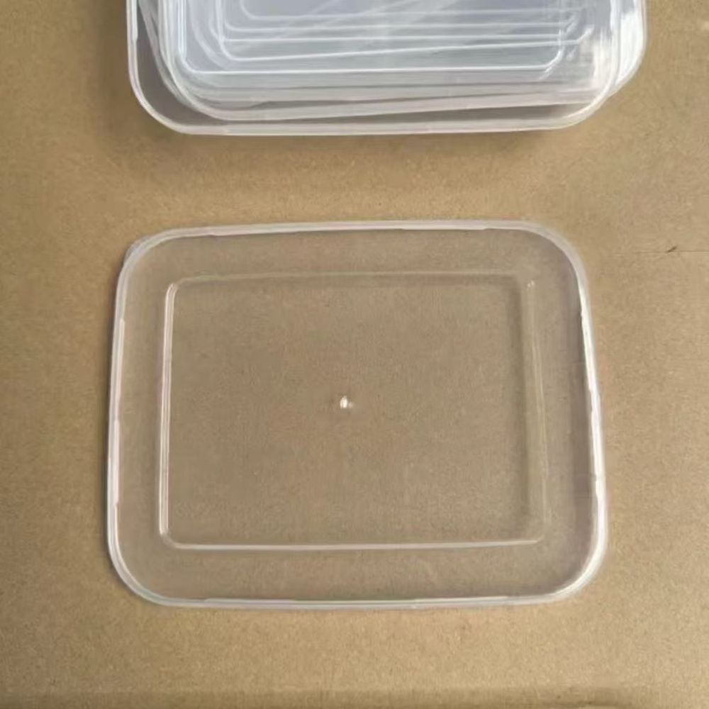 Thickened food-grade square stainless steel storage container with lid, towel tray, square tray for barbecue, home-use square plate, serving plate. - 10