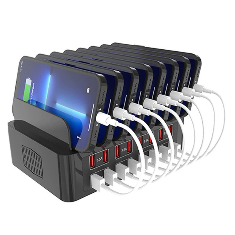 Sınır ötesi çok fonksiyonlu çoklu portlu USB şarj cihazı 100W yüksek güç braketli 7 portlu 16 portlu cep telefonu tutucu şarj cihazı