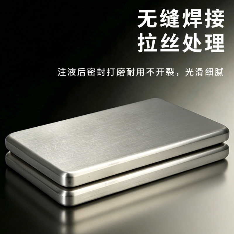 Cross-border Manufacturer Direct Supply In Stock Stainless Steel Ice Plate Ice Brick Ice Pack Lunch Box Insulated Cooler Bag Frozen Fresh-keeping Ice Tray - 5