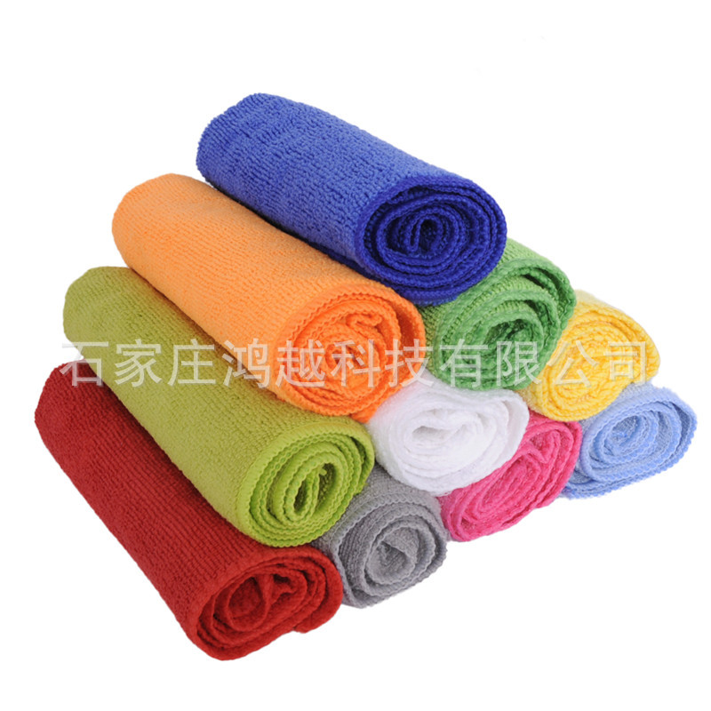 Ultrafine Fiber Towel Dış Ticaret Çapraz Sınır Araba Yıkama Havlusu 250gsm 30*40cm Mutfak Ev Kullanımı Havlusu Örgü Polyester