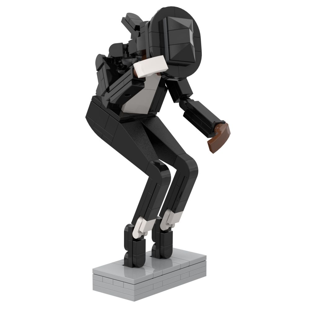 Michael MJ MOC Ornament Model, LEGO Small Particle Compatible Building Set