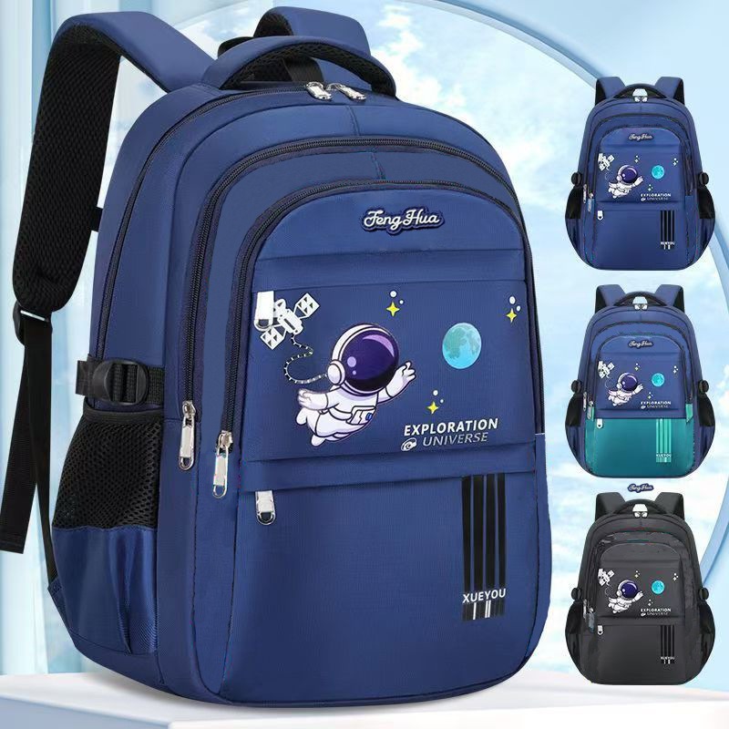 Large Capacity School Backpack for Grades 2-6 Boys Burden-Reducing Dual Shoulder Bag Primary School Student Book Bag Wholesale Stock Available