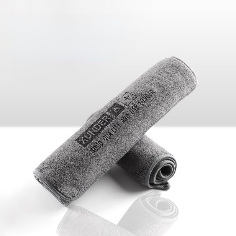 Mikrofaser-Handtuch, kurzes Plüsch-Autotuch, fusselfreie, hochsaugfähige, schnelltrocknende Reinigungstücher, Logoaufdruck möglich - 7