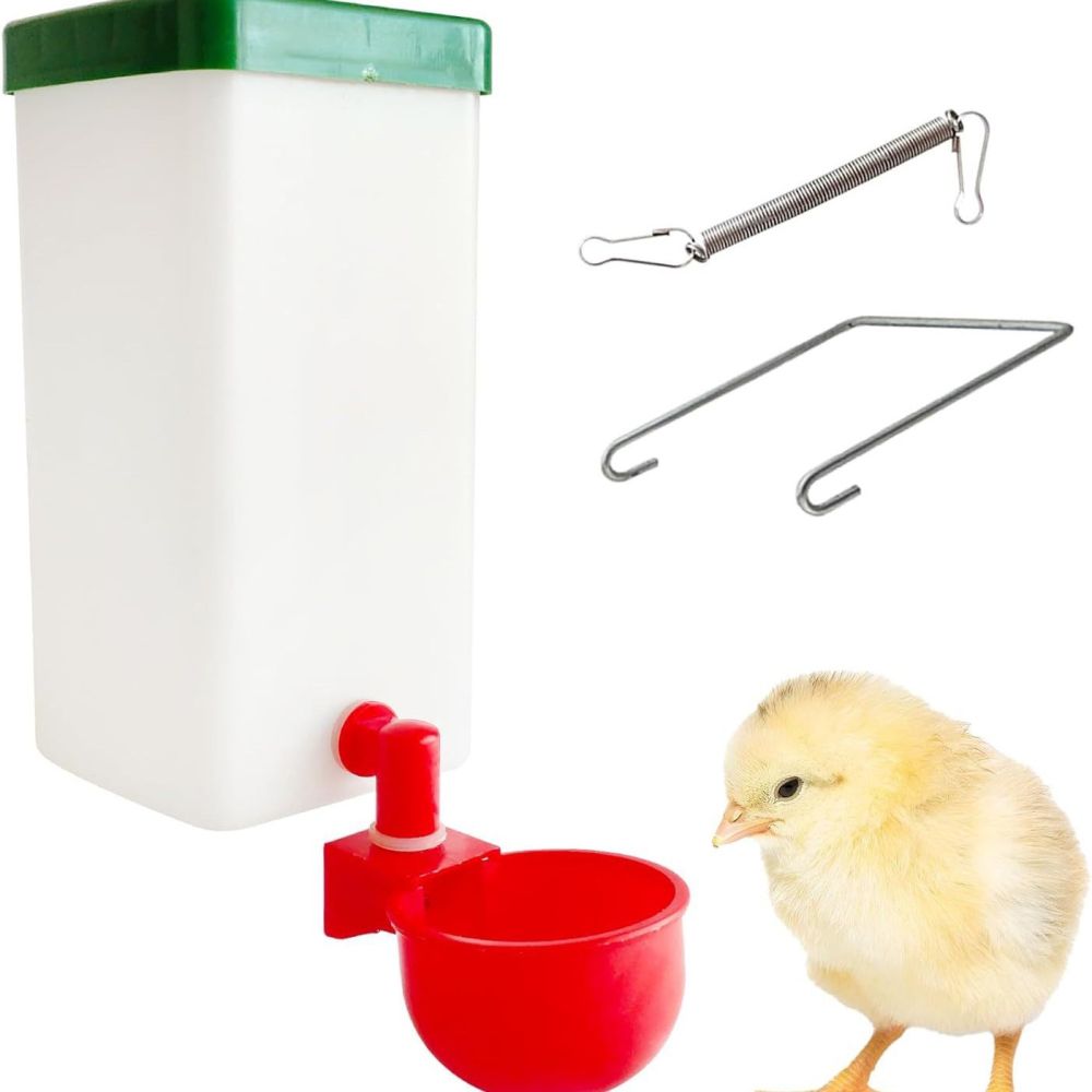 Hanging 1L Automatic Drinker for Chickens and Poultry - 1