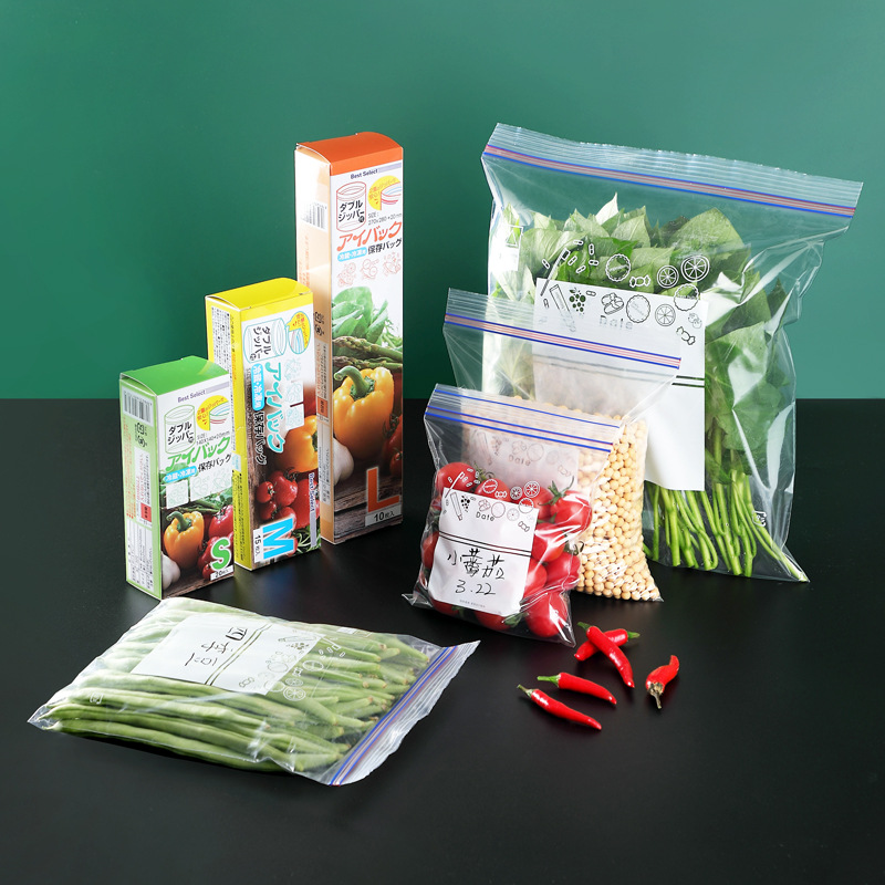 Doppelwandig isolierte Frischhaltebeutel für Gemüse und Obst, kühlende Lagertasche, Lebensmittelqualität, versiegelbare Kühlschrank-Frischhalteverschlusstasche - 2