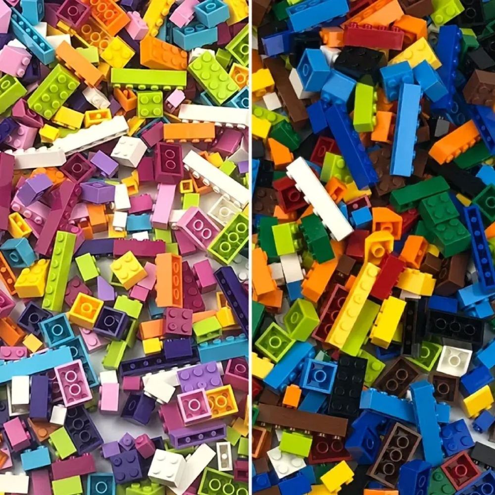 Lego uyumlu çok yönlü yapı blokları, küçük parça, çocuklar için DIY