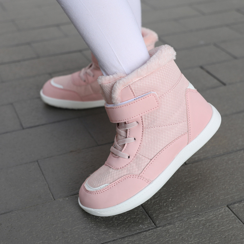 Children's Snow Boots, High-Top, Fleece-Lined, Wide Toe