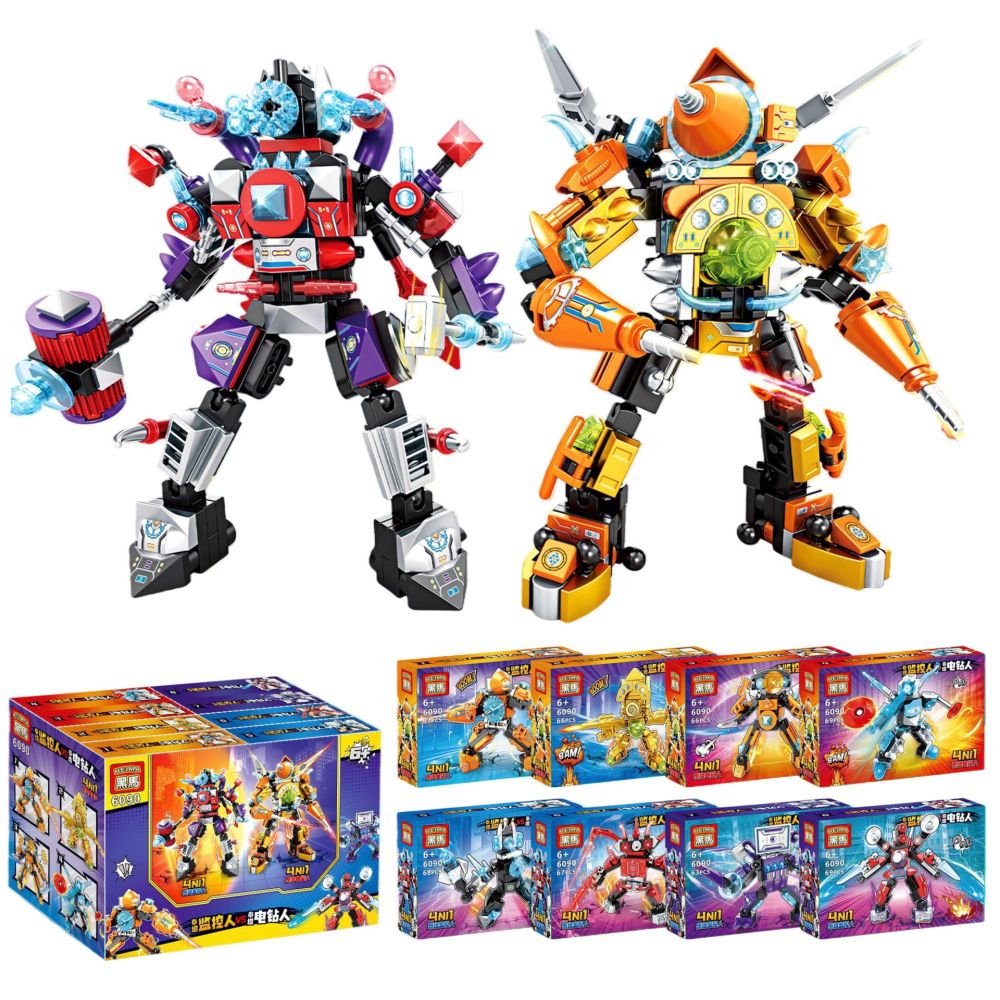Small Particle Snap-Together Building Block Set in Small Box for Children