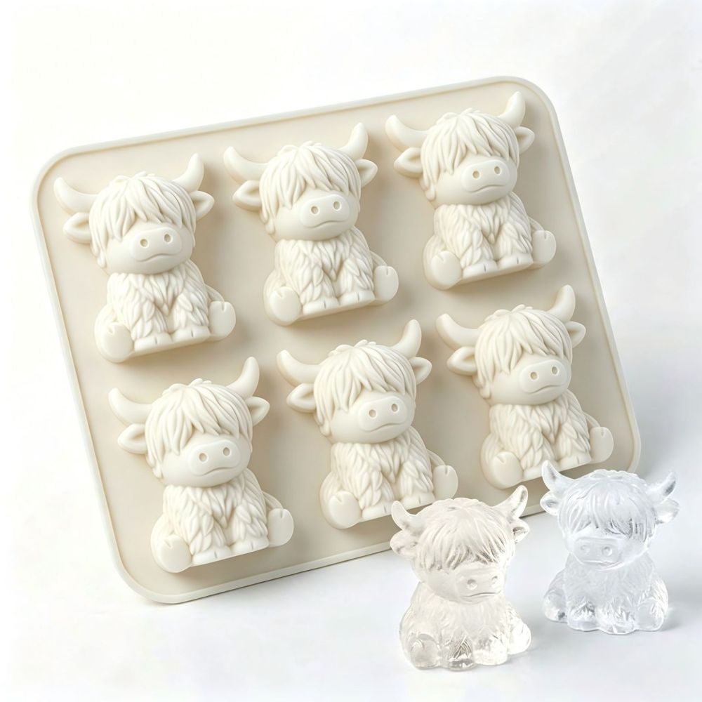 Silicone ice cube mold Yak Silikon-Eiswürfelform Miniatur Highland Cattle Silikon-Eiswürfelform - 13