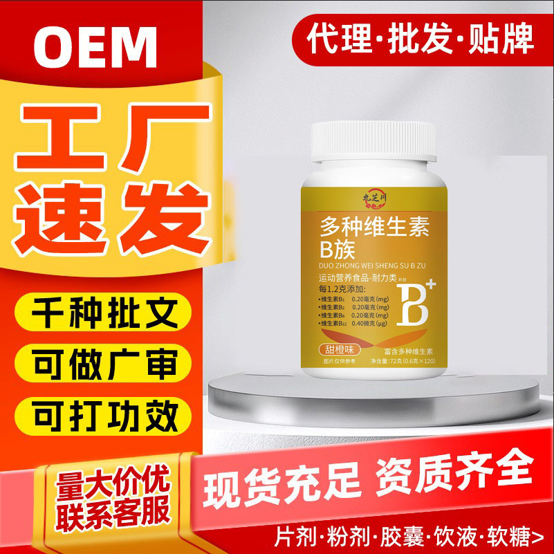 现货特殊膳食运动营养食品补充剂复合维生素九芝川多种维生素B族