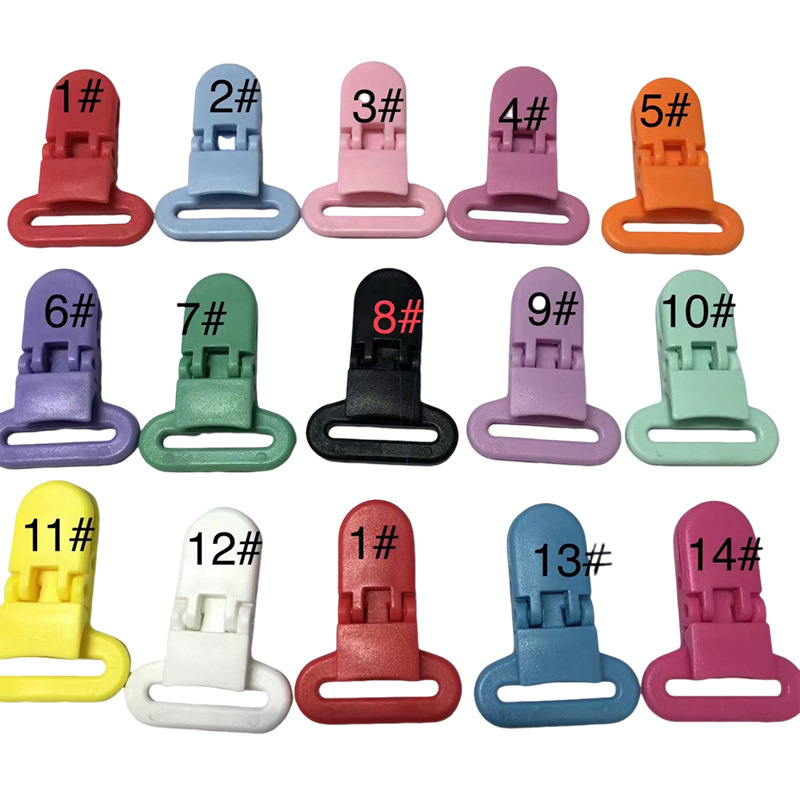 2.5CM Plastic Clip with Fixed Ring, Duckbill Alligator Clip - 1