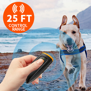 2024 New Cross-Border Handheld Ultrasonic Dog Training Device Portable Mobile Bark Stopper Dog Repeller Pet Training Supplies
