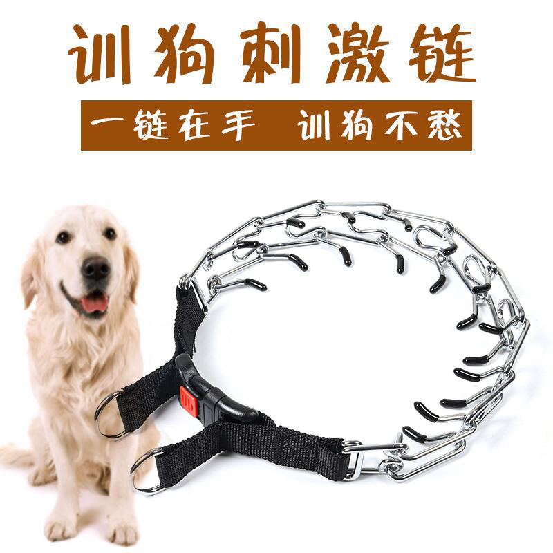 Detachable Metal Dog Training Chain Collar with Iron Buckle