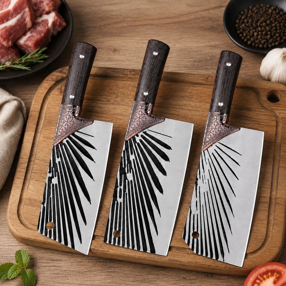 Forged kitchen knife set stainless steel