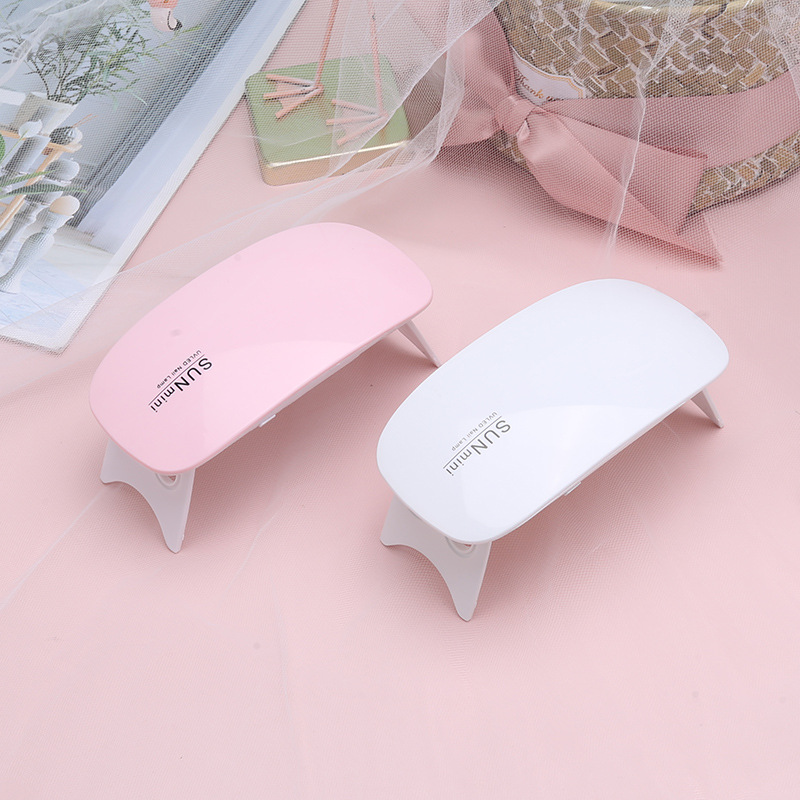 Mini Gel Nail Polish UV Lamp USB Interface Foldable Sunmini Mouse-shaped Phototherapy Lamp Small Nail Lamp