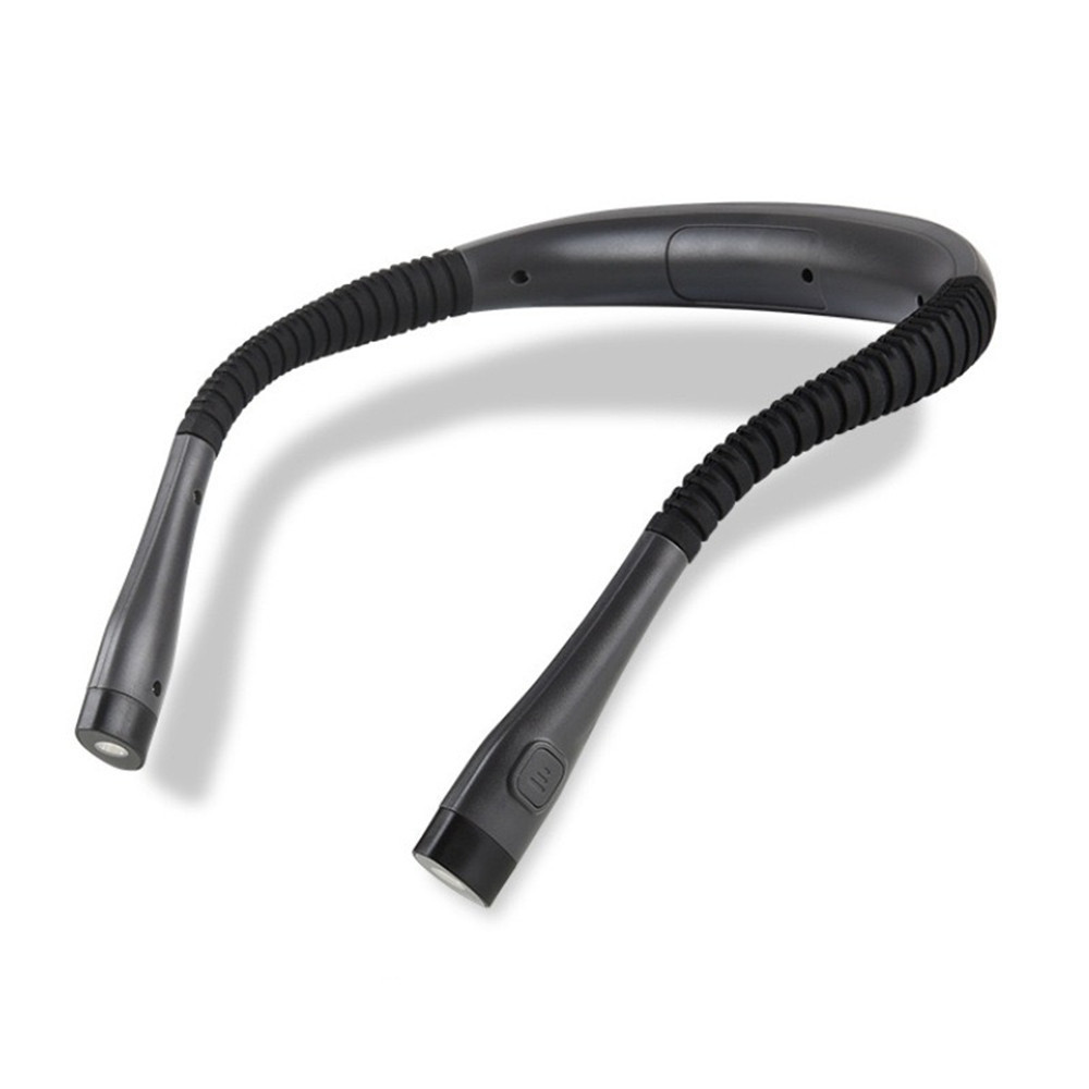 LED Neck-Hanging Light, USB Rechargeable, Tri-Color Adjustable, Eye-Protection