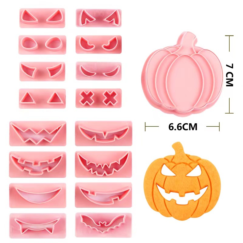 Cadılar Bayramı 3D stereo kurabiye kalıbı, kek ve fondant için