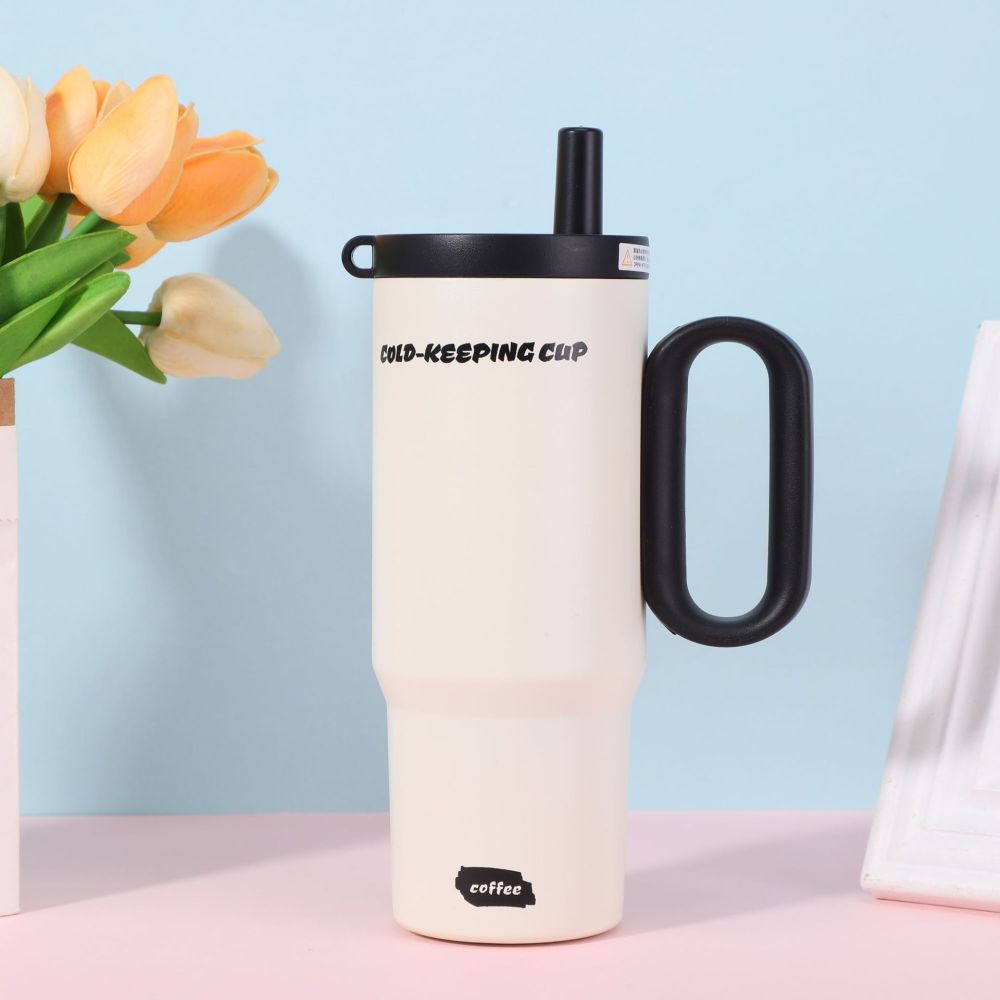 Ice-Supremacy-Becher, großvolumig, hochwertiges Design, Isolierbecher für Damen, 316er Edelstahl, individualisierbar, leichte Luxusausstattung, Premium-Wasserflasche mit Kühleffekt - 9