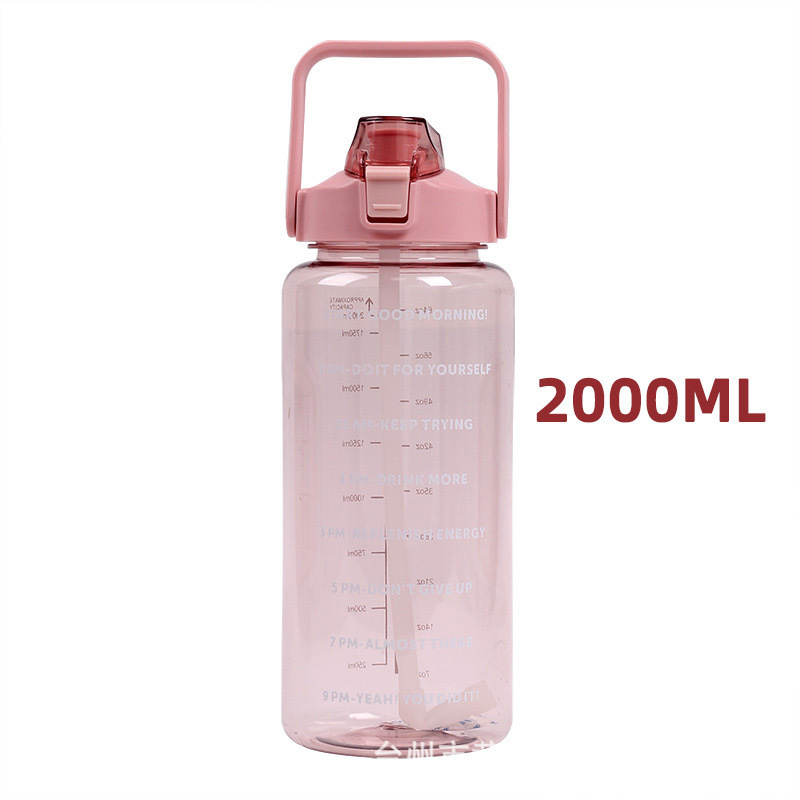 1 Adet Su Bardağı Süper Büyük Kapasiteli Yüksek Estetik Ton Ton Kovası Açık Hava Sporu Pipet Bardağı Yeni Model Ölçü Bardağı Isıya Dayanıklı Su Bardağı - 6