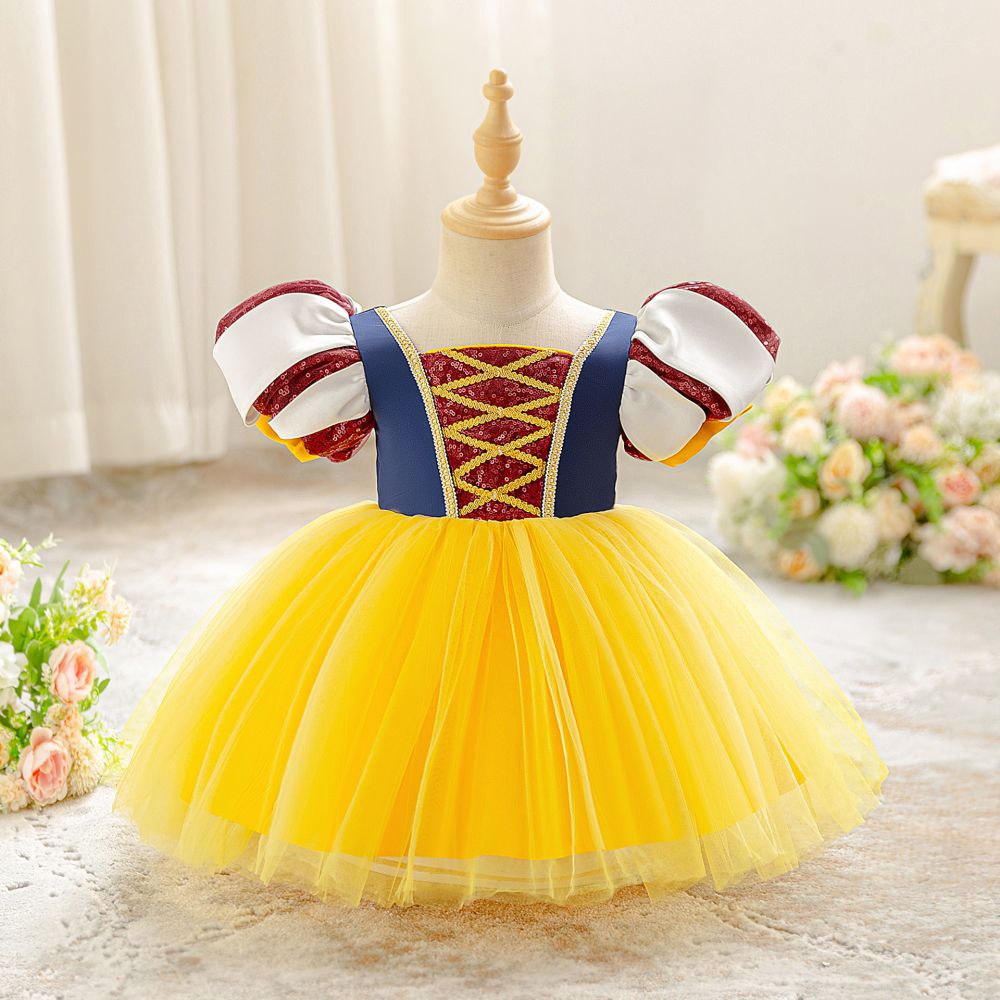 Mädchen-Prinzessinnenkleid Schneewittchen für Kleinkinder und Kinder