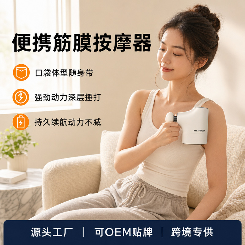 Mini Massage Gun, Portable Vibration Muscle Relaxer Fascia Gun