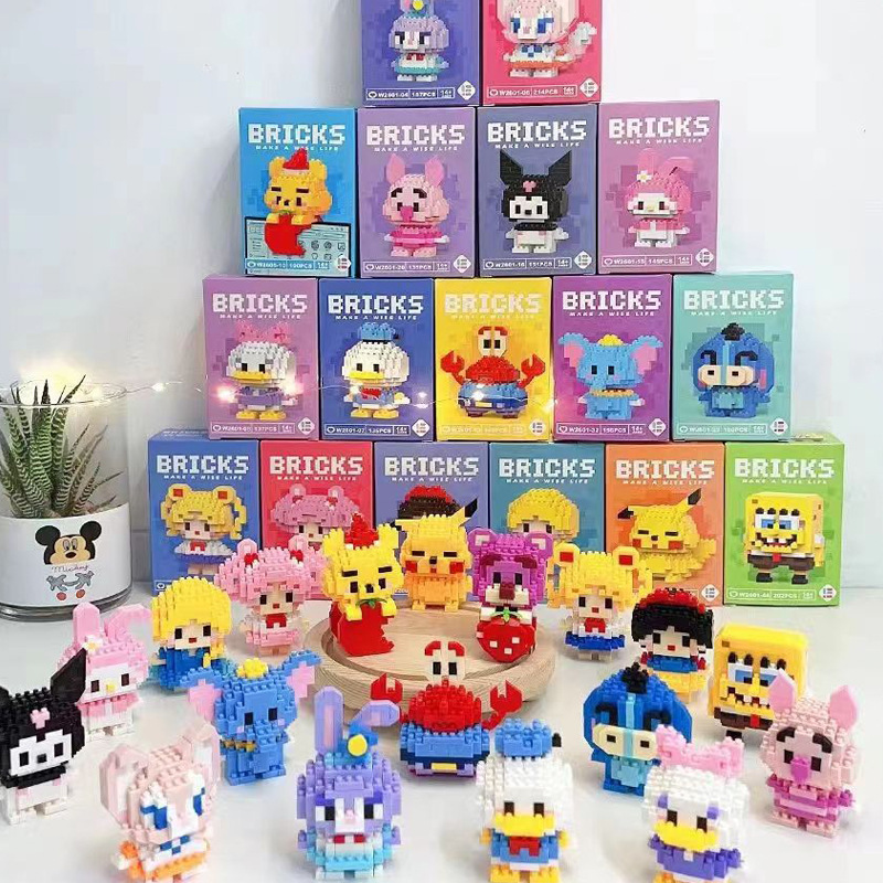 Small Particle Building Block Figure Set for Kids - 1