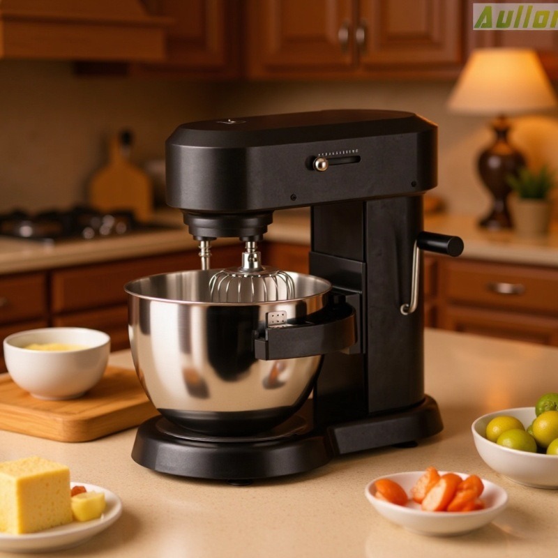 Dough mixer, 8-12L, dual shaft, metal gears, DC motor - 1