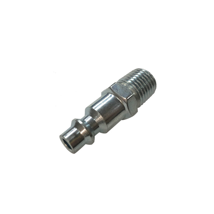 American 1/4 NPT Quick Connect External Thread Fitting, Galvanized Iron