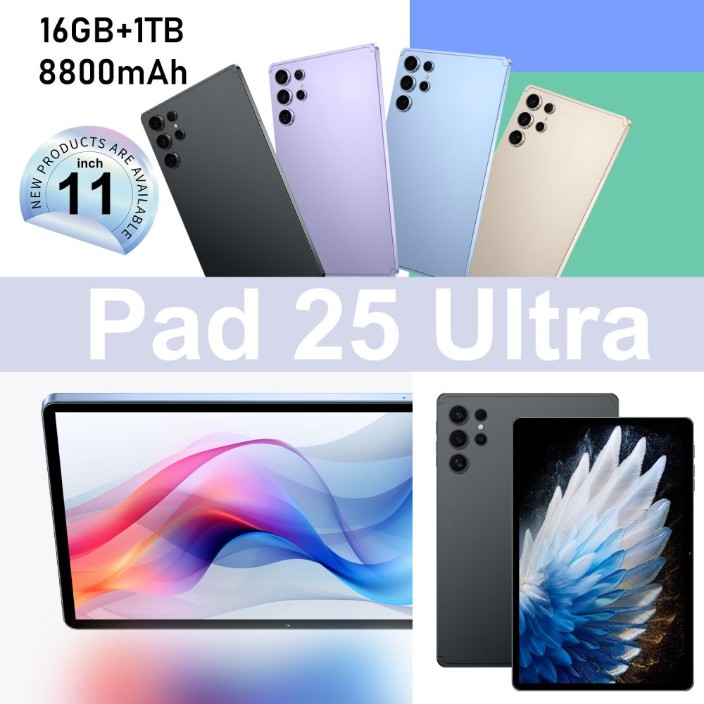 Pad 25 Ultra 11-Inch Android Tablet, Dual SIM