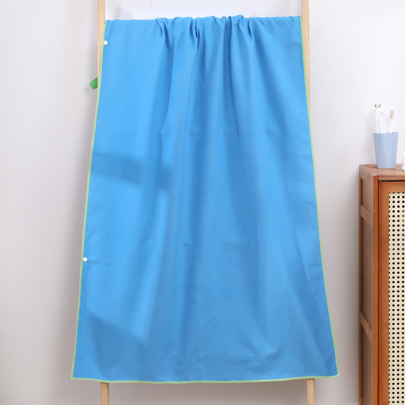 Hızlı Kuruyan Banyo Havlusu Yüzme Plaj Havlusu Taşınabilir Havlu Sahil Duş Outdoor Seyahat Pelerinli Hızlı Kuruyan Yüzme Banyo Havlusu - 10