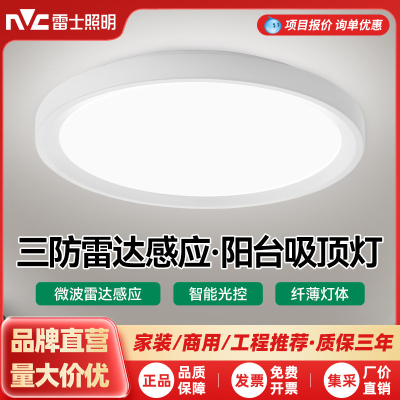 Leishi Modern LED Ceiling Light with Motion Sensor for Corridor