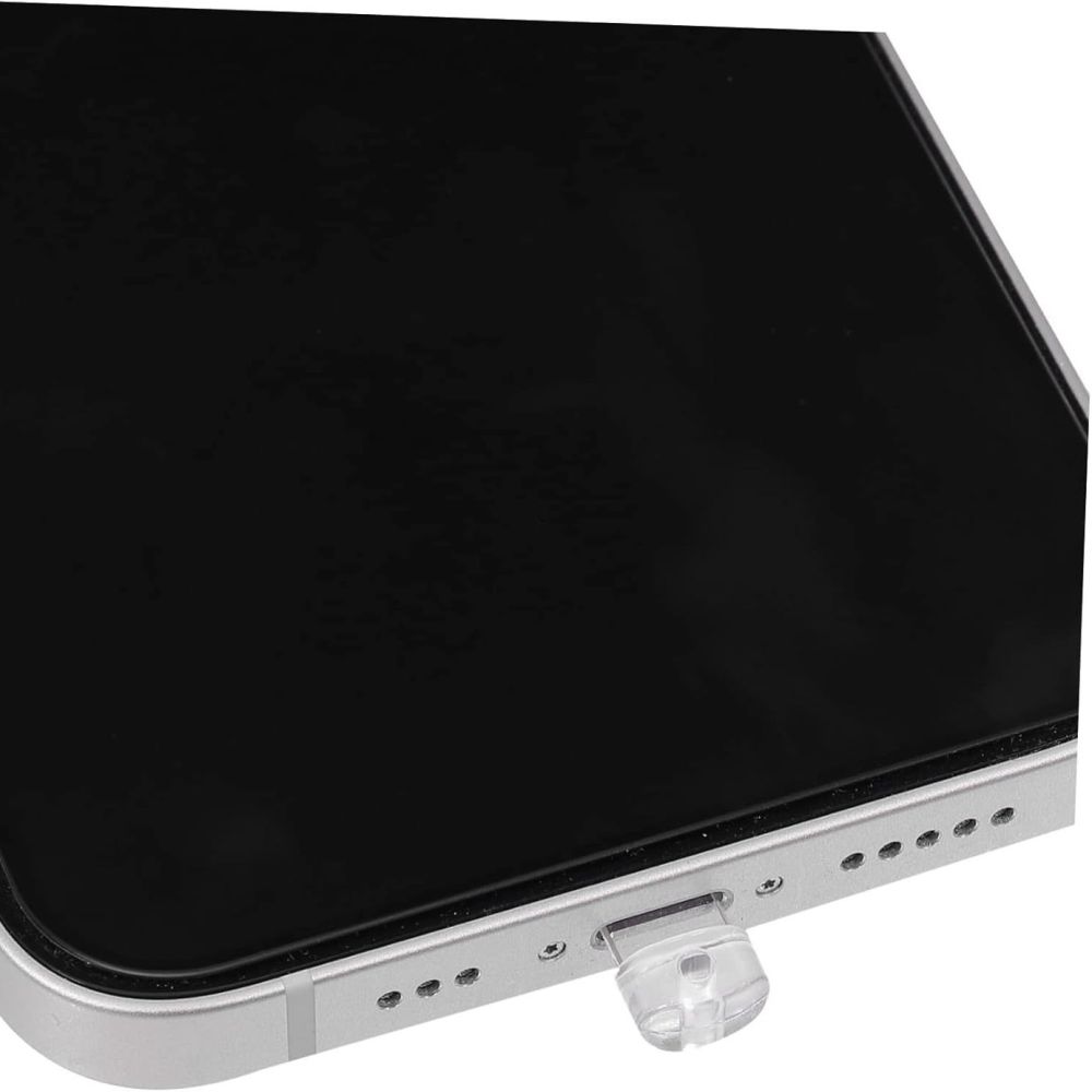 Umweltfreundlicher transparenter Handy-Staubstöpsel Apple USB-C Android kompatibel Ladeanschluss-Stöpsel kreativer DIY Handy-Loch-Stöpsel