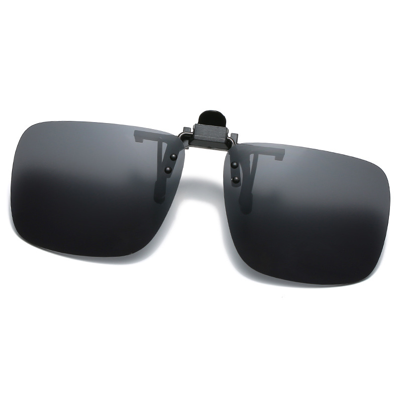 Anti-Glare Frog Mirror Sunglasses Clip-On Driver Night Vision Glasses Flip-Up Clip-On for Myopia Glasses