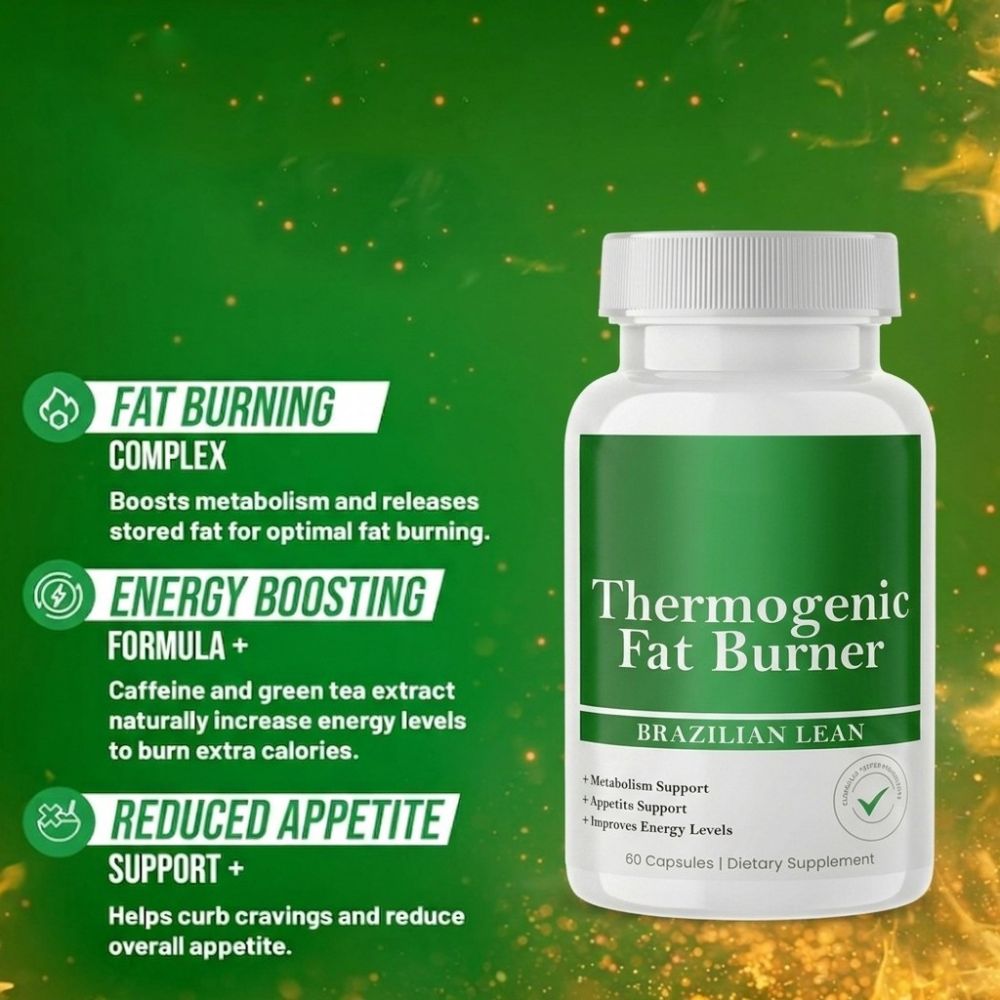 Thermogenic Fat Burner Capsules, Herbal Adult Nutritional Supplement