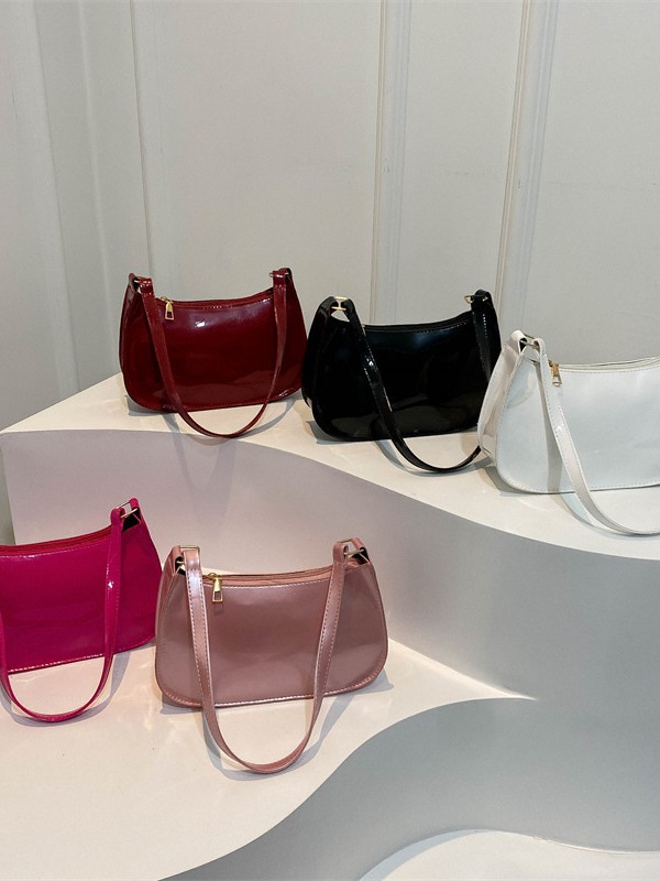 Women's Minimalist Small Square Shoulder Bag, Casual Commuter Underarm Bag
