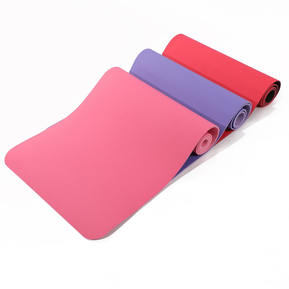 TPE Two-Color Thickened Non-Slip Yoga Mat Extended Fitness Mat Soundproof Jump Rope Floor Mat Home Dance Mat Wholesale - 3