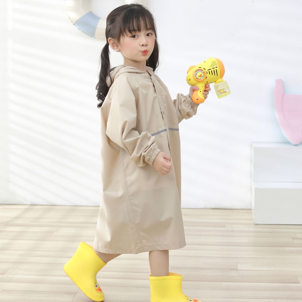 Hochwertiger Kinderregenmantel, Grundschüler Kindergarten, Schultasche, langer Ganzkörper-Regenmantel wasserdicht verdickt einteiliger Poncho