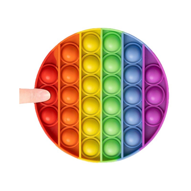 Rainbow Pop-It Fidget Toy for Kids, Stress Relief and Educational - 1