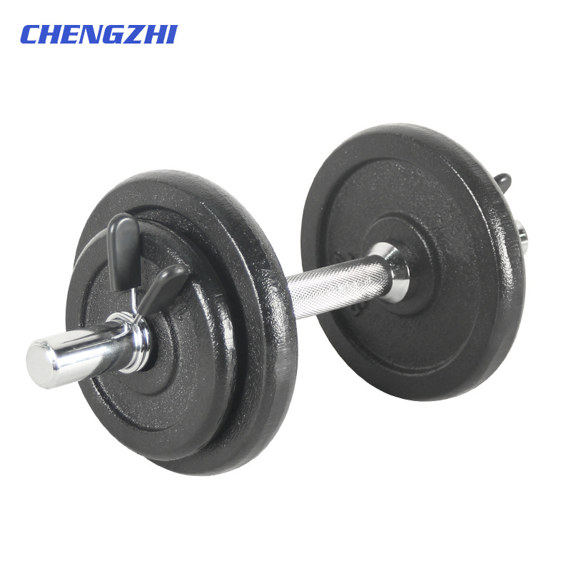 Cast iron dumbbell set 10 kg detachable adjustable