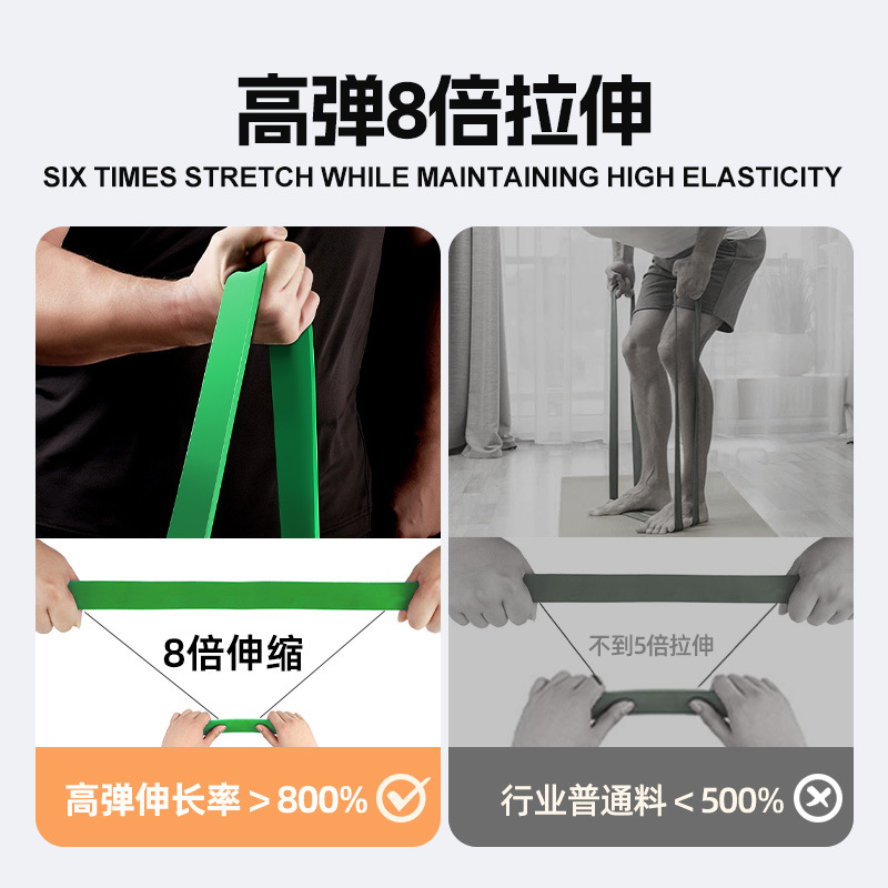 Yoga Resistance Bands Fitness Training Straps Thick Non-Slip Professional Strength Training Elastic Bands Wholesale - 3
