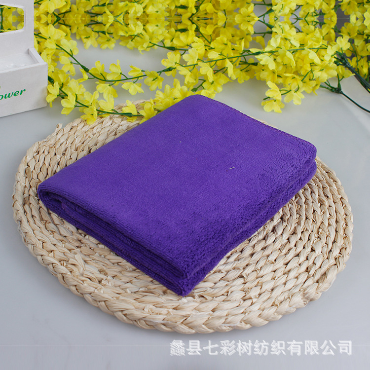 七彩树420g Araba Yıkama Havlusu Kalın Araba Silme Ekstrafine Fiber Su Emici Tüy Dökülmez Temizlik Araç Temizleme - 10