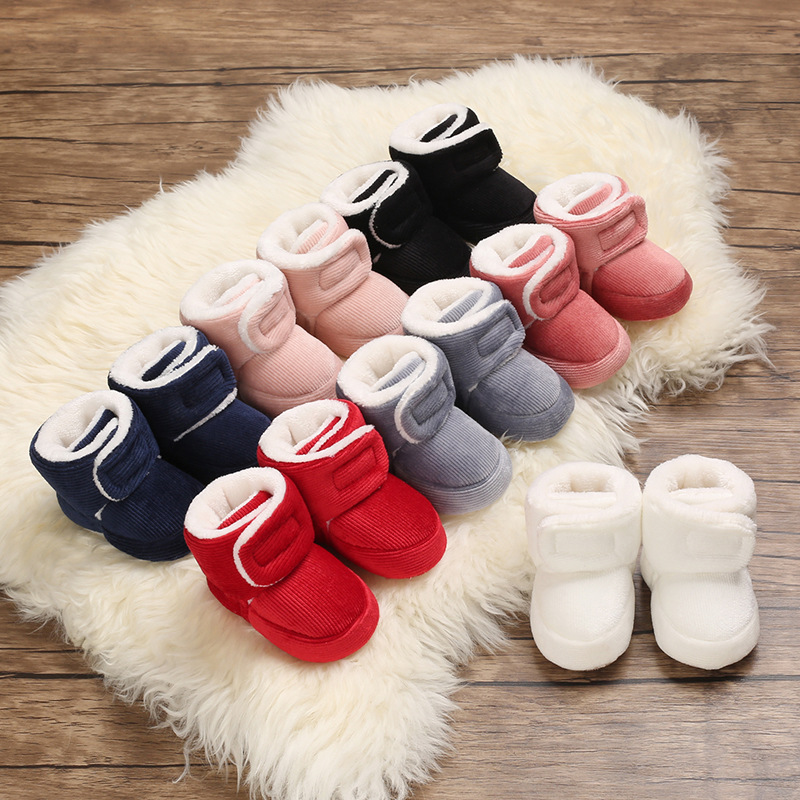 Fleece-Lined Baby Snow Boots, 0-1 Years, Soft-Sole