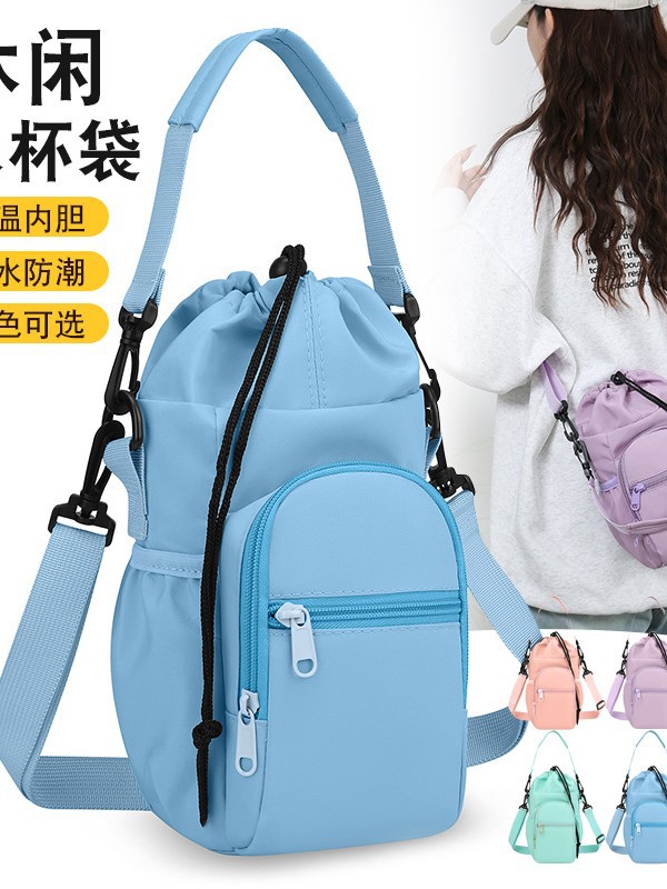 Damenhandytasche Luxus Niedlich Freizeit Isolierte Wasserflaschentasche Nischendesign Modisch Schulter-Umhängetasche für Damen - 2