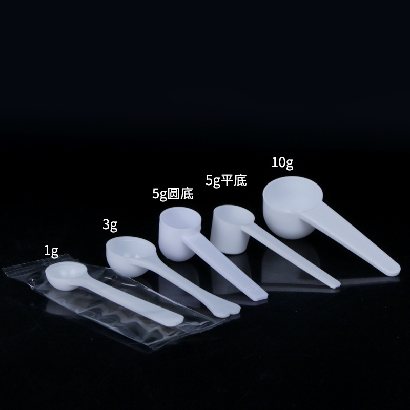 Plastik ölçü kaşığı 1/3/5/10 g, süt tozu için, tek kullanımlık, ayrı ayrı paketli