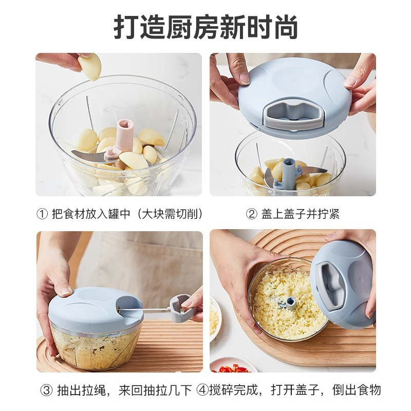 Garlic Mincer Tool Manual Garlic Press Garlic Crusher Food Supplement Garlic Chopper Garlic Grinder Garlic Masher - 3