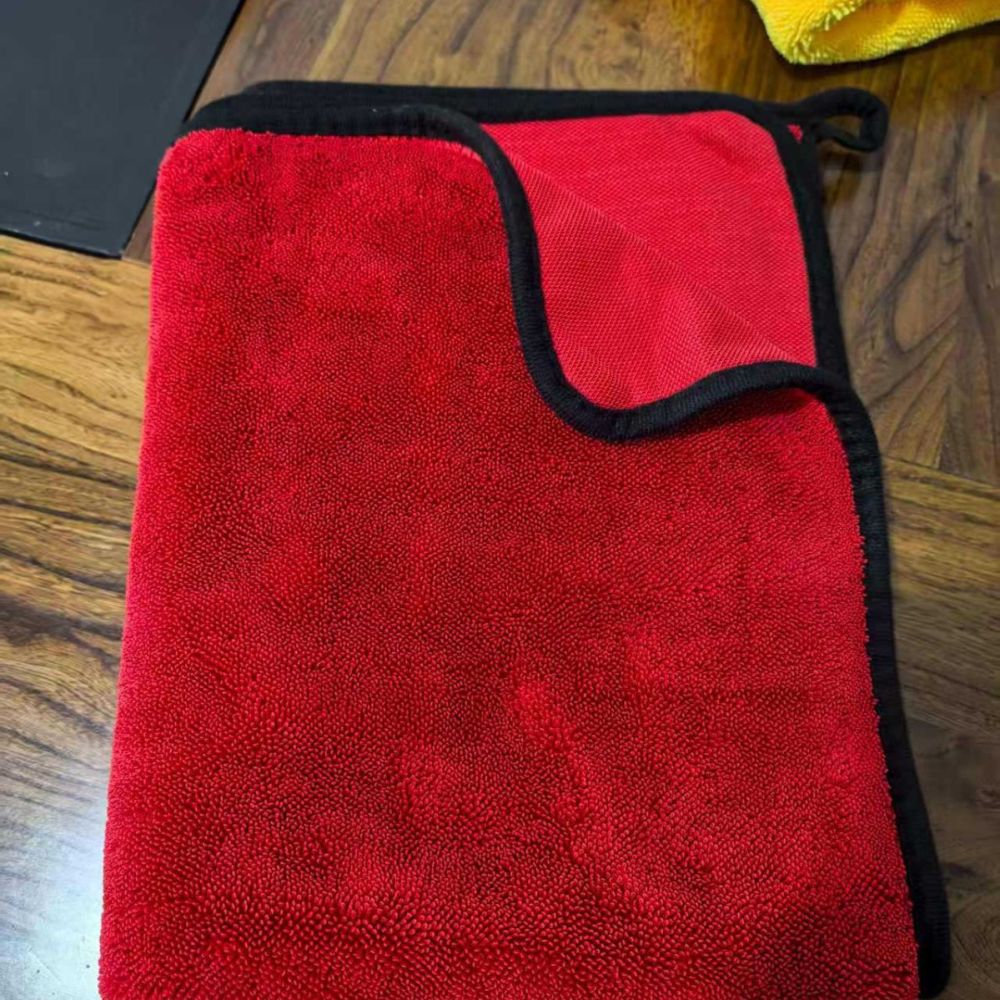 Double-sided thickened twisted woven car cleaning towel, absorbent and lint-free, car washing towel, lint-free cloth, water-absorbent towel. - 10