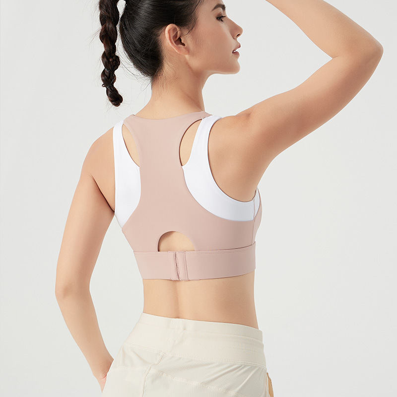 Women's Running Sports Bra, Shockproof, One-Piece, Plus Size
