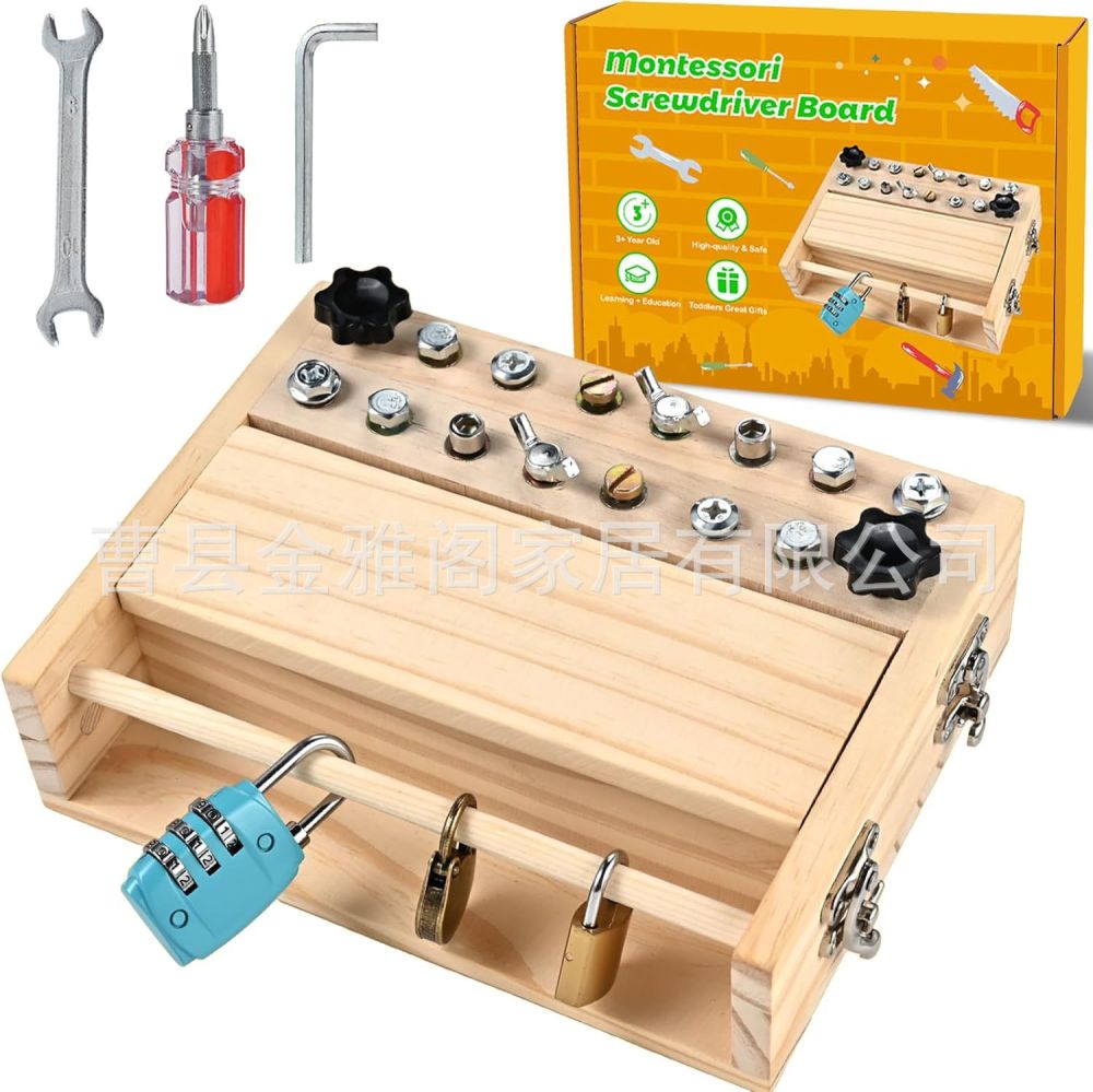 Montessori screwdriver set children educational screw removal toy combination tool learning sensory toy detachable