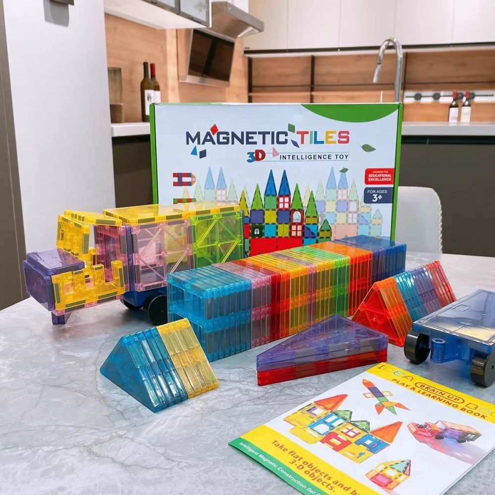 Magnetische Naturfenster-Bausteine, 7,5 cm Lernspielzeug für Kinder