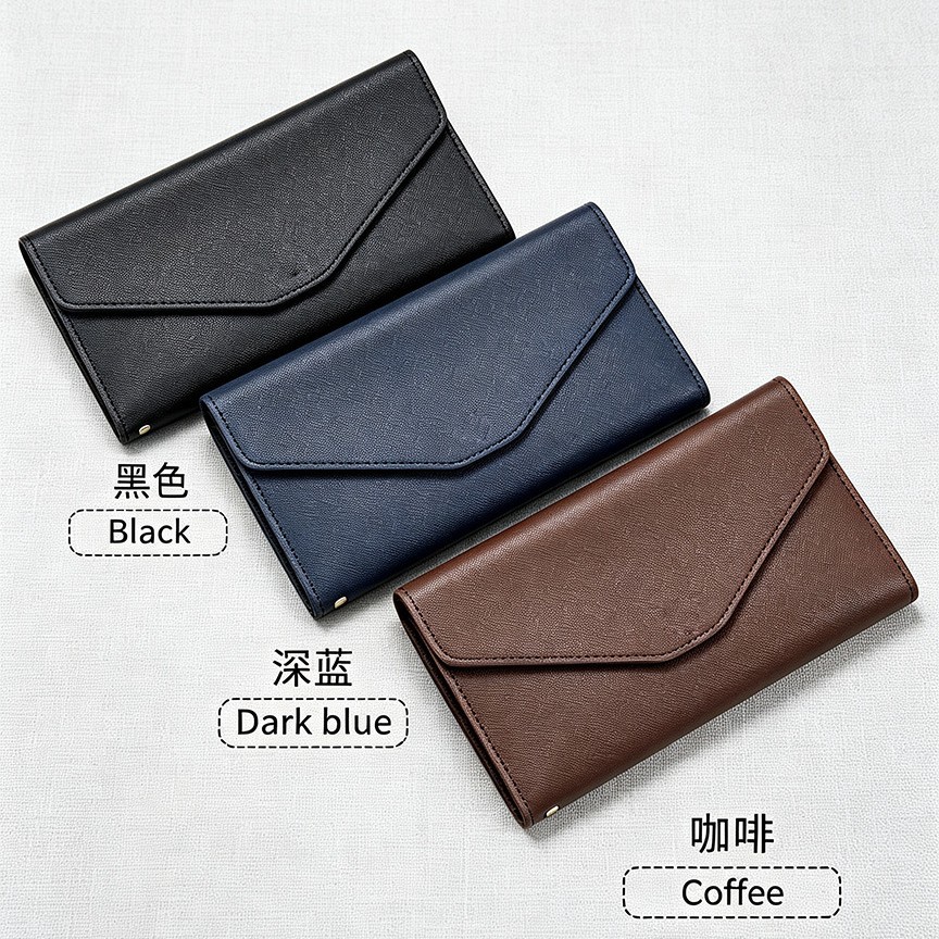 Passport Wallet, Multifunctional, Long Format, Unisex